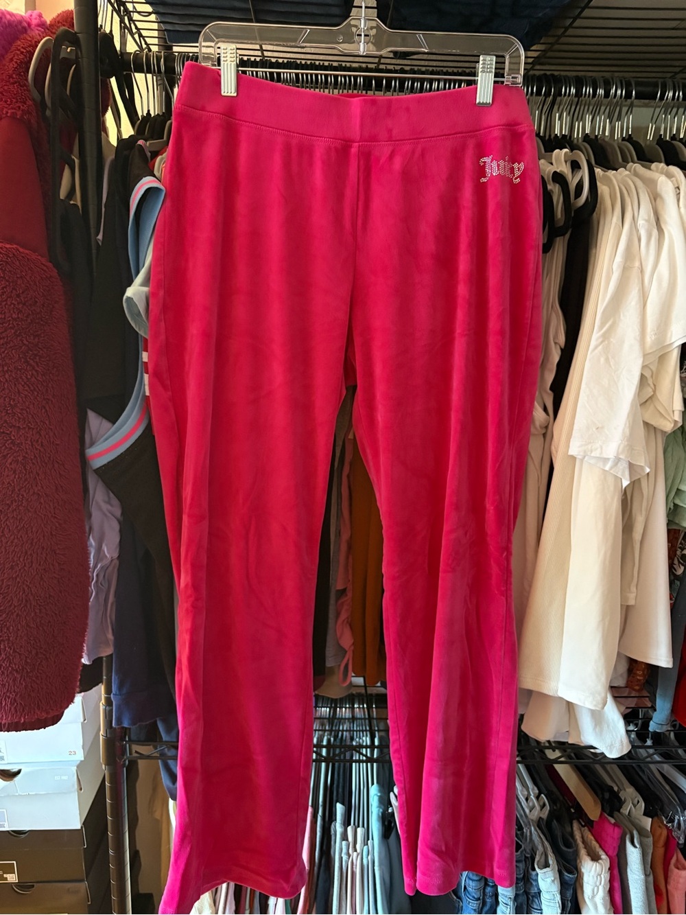 Juicy Couture Hot Pink Velour Joggers